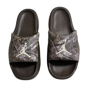 Jordan Franchise Slides Men's Size 10 Camo Camouflage Nike Brown Slip-On New